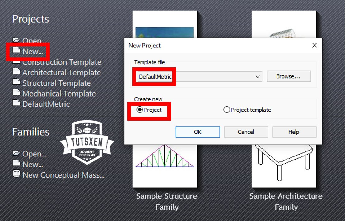 ایجاد فایل جدید با template در رویت