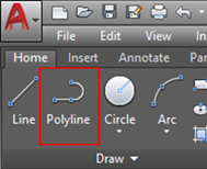 poly line در اتوکد