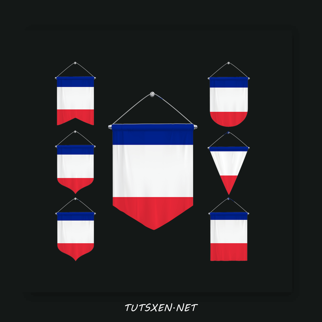 تصویر شاخص فایل لایه باز پرچم فرانسه